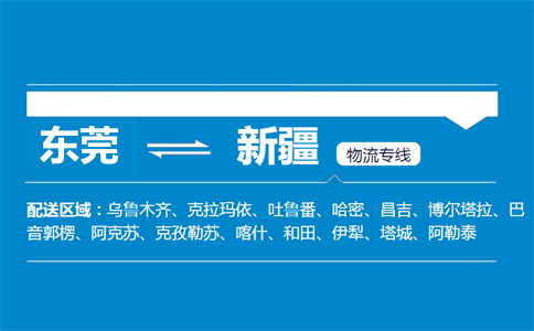 东莞到新疆物流专线